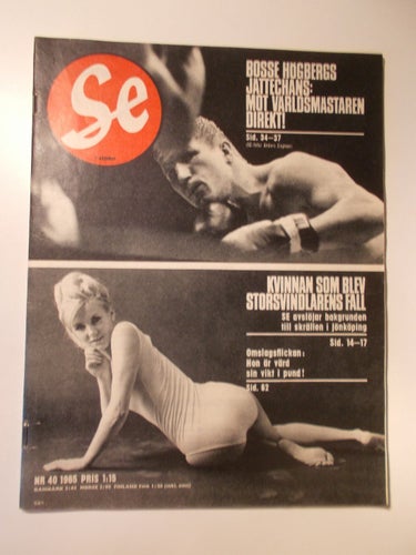 SE Nr 40 1965 Bosse Högberg Tandberg ljudband ad Ursula Andress utvik
