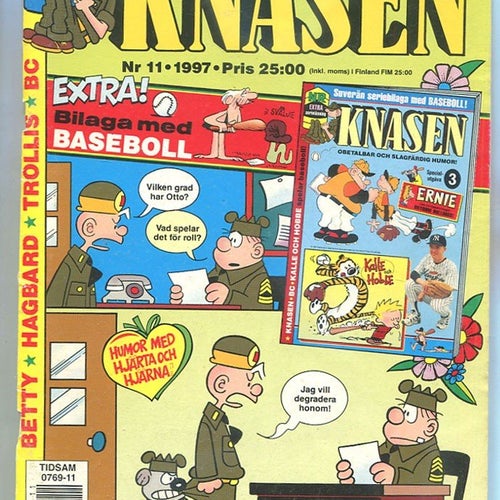 Knasen 1997 nr 11 Hagbard, Betty, Trollis, BC, Rödöga etc