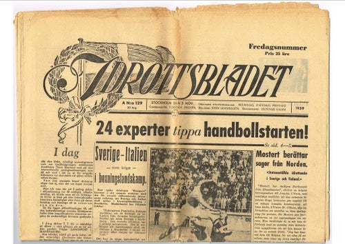 IDROTTSBLADET 1939 (30) Nr 129 - 3 november