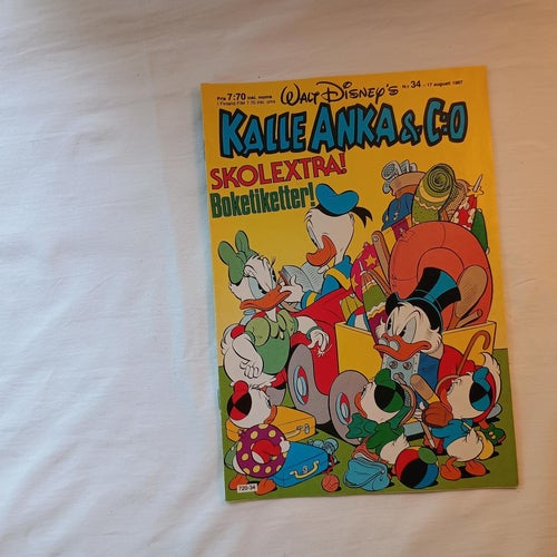 Kalle Anka nr 34 1987 - Bilaga: Boketiketter