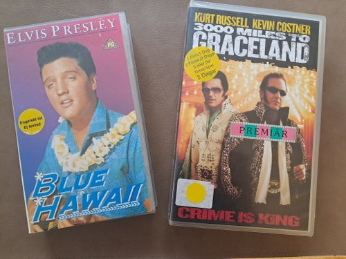 VHS-filmer: Elvis Presley - Blue Hawaii & 3000 Miles to Graceland