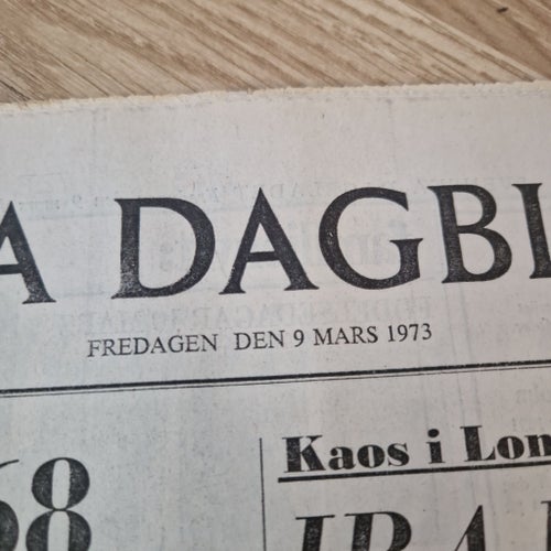 Svenska Dagbladet 9 Mars 1973