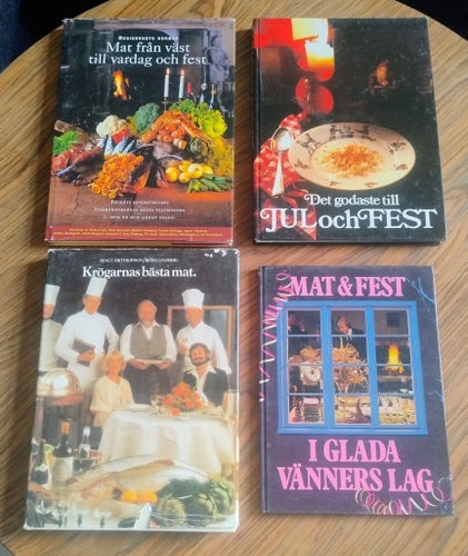 Kokbokspaket: Mat & Fest - Fyra Kokböcker