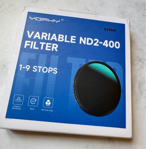 46 mm ND Variabelt Gråfilter 2-400, nytt i box