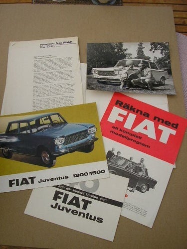 Mapp med Pressnytt från Svenska AB FIAT