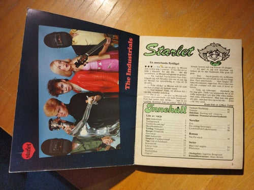Starlet 1980 nr 46 Omslagsbild Lena, idol the Industrials. Very Good plus