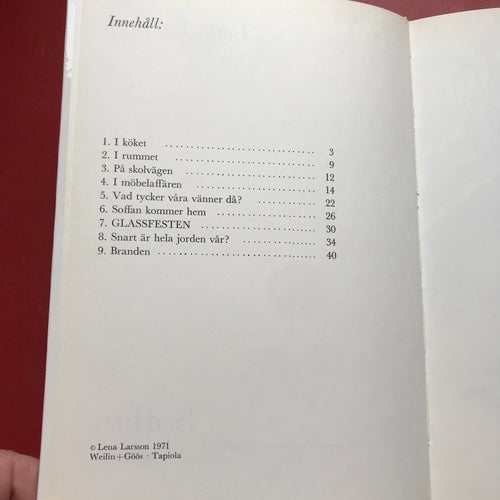 SOFFAN Barnbok av Lena Larsson 1971