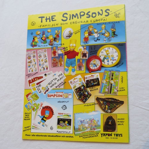 Simpsons Samlaralbum Atlantic 4 - 1990
