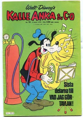 Kalle Anka & Co 1975 nr 10 med sista Vad jag gör flicken