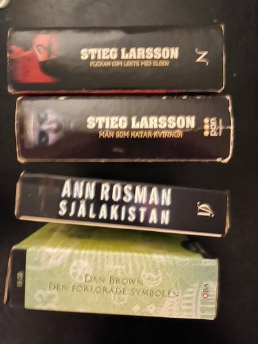 Ljudböcker: Stieg Larsson, Dan Brown, Ann Rosman