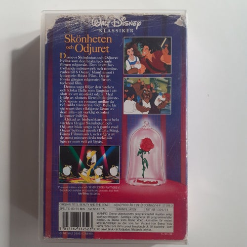Skönheten och Odjuret ( X-Rental VHS)
