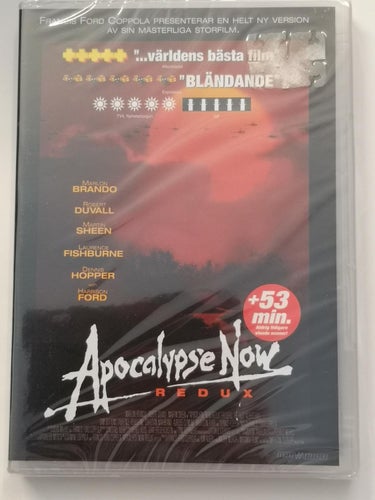DVD Apocalypse Now Redux Marlon Brando Harrison Ford INPLASTAD