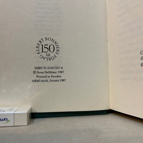 Moria land av Sven Delblanc. Bok. Very Fine plus