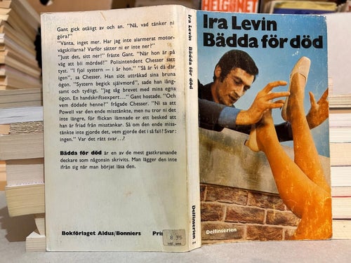 Bädda för död av Ira Levin, bok, Very good plus