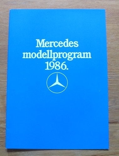Broschyr - Mercedes-Benz Modellprogram 1986