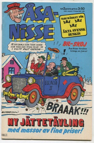 Åsa-Nisse 1978 nr 2 Gösta Gummesson August, Oskar etc