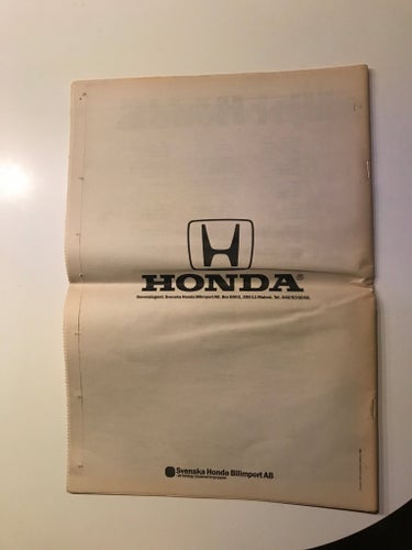Honda Broschyr