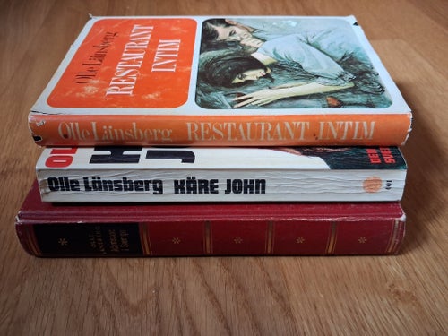 Olle Länsberg Bokpaket: Käre John, Restaurant Intim, Adamsson i Sverige