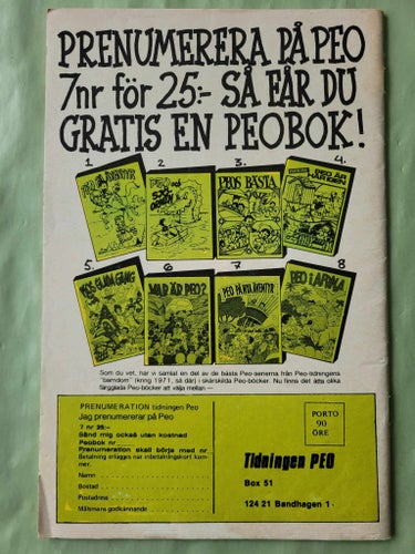 Peo nr 9 från 1979