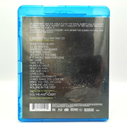 Adele Live At The Royal Albert Hall - Blu-ray (Saknar CD:n)