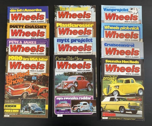 Wheels Magazine - Årgång 1979 - Komplett - Nyskick