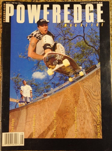 Poweredge Magazine - Skateboard - Skate - August 1989 - Vol.2, No.7 - Vintage