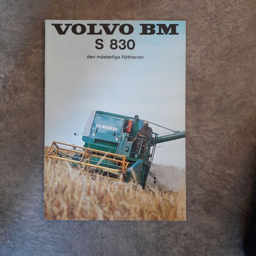 BM Volvo Skördetröska 830- Broschyr