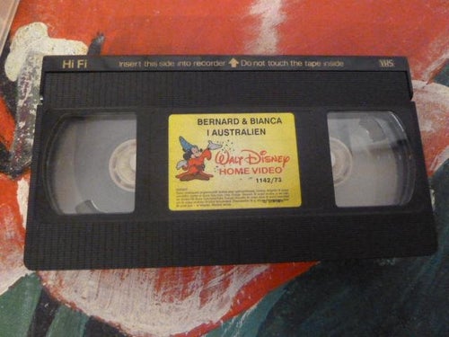 BERNARD & BIANCA I AUSTRALIEN, VHS, BARNFILM, SVENSKT TAL