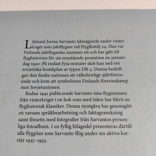 Stridsflygare under Karelens himmel (inb) Finska Vinterkriget Finland