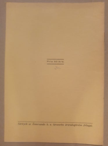 NÅGRA BLAD UR FRÖSÖ SKOLAS HISTORIA Av Gudmar Hasselberg 1929 JÄMTLAND ÖSTERSUND