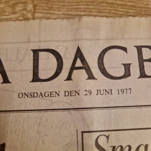 Svenska Dagbladet 29 juni 1977