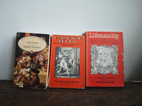 Bokpaket Engelsk Litteratur: Tom Jones, Fanny Hill och Lifemanship
