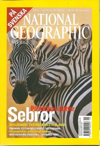 National geographic Nr 9 2003 - Mystisk mumie från Peru