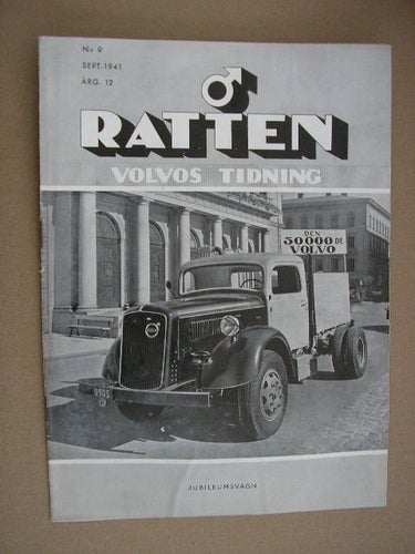 VOLVO Tidning Ratten 1941 Nr. 9