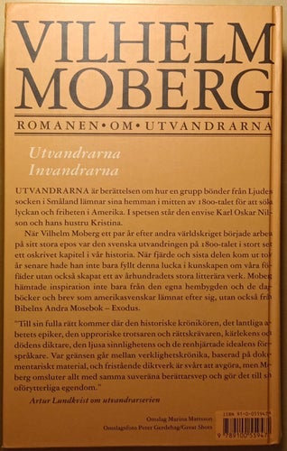 Romanen om utvandrarna Utvandrarna; Invandrarna / Vilhelm Moberg