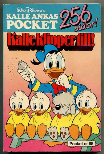 Kalle Anka pocket No.68 Kalle klipper till 1985 Richters för