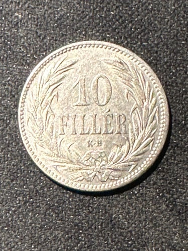 Ungersk 10 Fyllér 1894