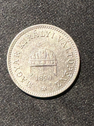Ungersk 10 Fyllér 1894