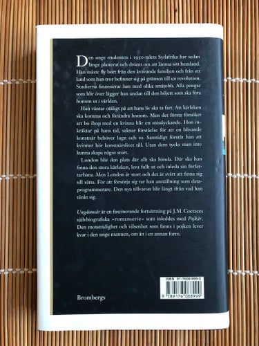 J.M. Coetzee Ungdomsår.