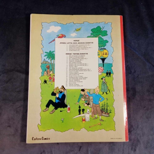 Tintins äventyr "De sju kristallkulorna" av Herge