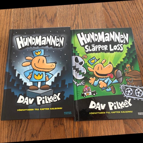 HUNDMANNEN 1 och 2 av Dav Pilkey
