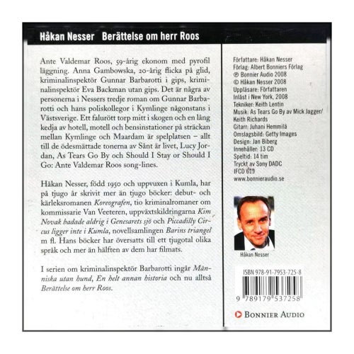 Håkan Nesser: Berättelse Om Herr Roos