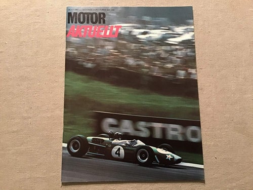 MOTOR AKTUELLT NR 9 1967 MASERATI,BRABHAM MOTOR,SPEEDWAY,MOTOCROSS,FIAT 125
