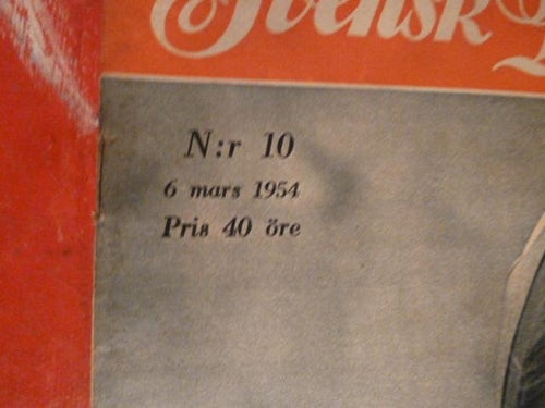 SVENSK DAMTIDNING, NR 10 - 1954, TIDNING