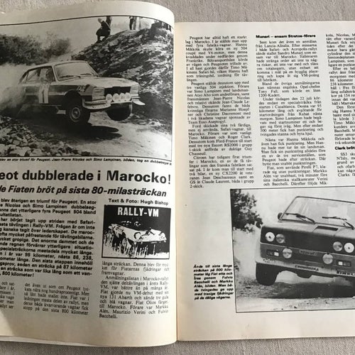 RALLYSPORT NR 7 1976 RALLYCROSS,RALLY,MAROCKO RALLYT,STISSE,JAN ERIK LUNDGREN
