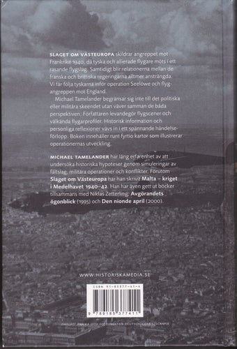 Michael Tamelander / Slaget Om Västeuropa / Kartonnage / Nära nyskick