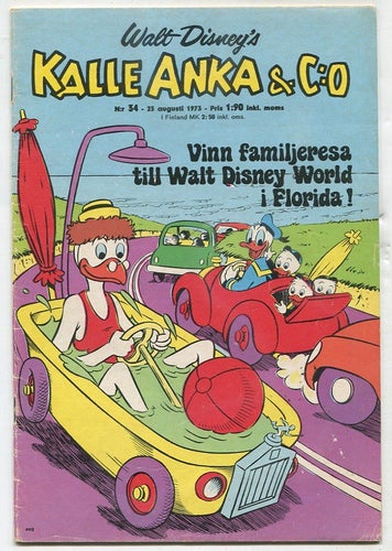 Kalle Anka 1973 nr 34 Kalle karriären som fick knäcken