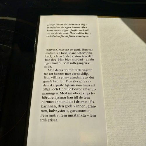 REA!! BÖCKER, Fem små grisar av Agatha Christie (Okänt År)