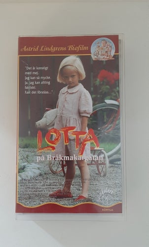 Lotta på Bråkmakargatan - VHS. Astrid Lindgrens biofilm. 1992.