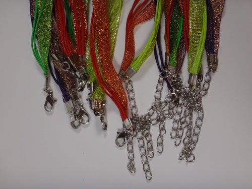 100st Organza Halsband - Blandade Färger